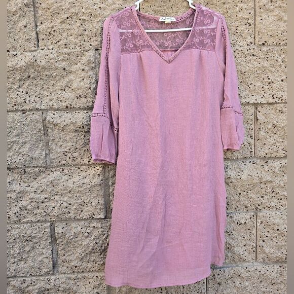 indigo Rose Tops - Elegant Pink Lace-Trimmed Women's Top